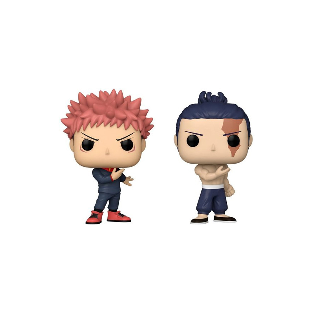 FUNKO POP YUJI ITADORI  e  AOI TODO 2PACK (72041) - JUJUTSU KAISEN - ANIMATION