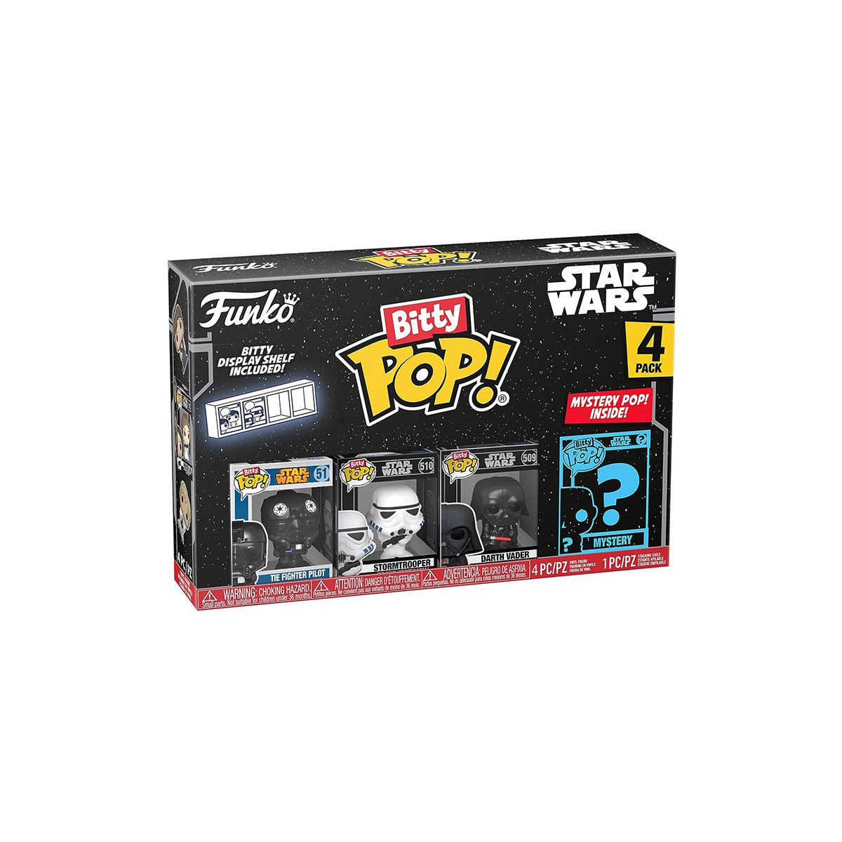 FUNKO POP BITTY POP DARTH VADER 4-PK (71514) - STAR WARS