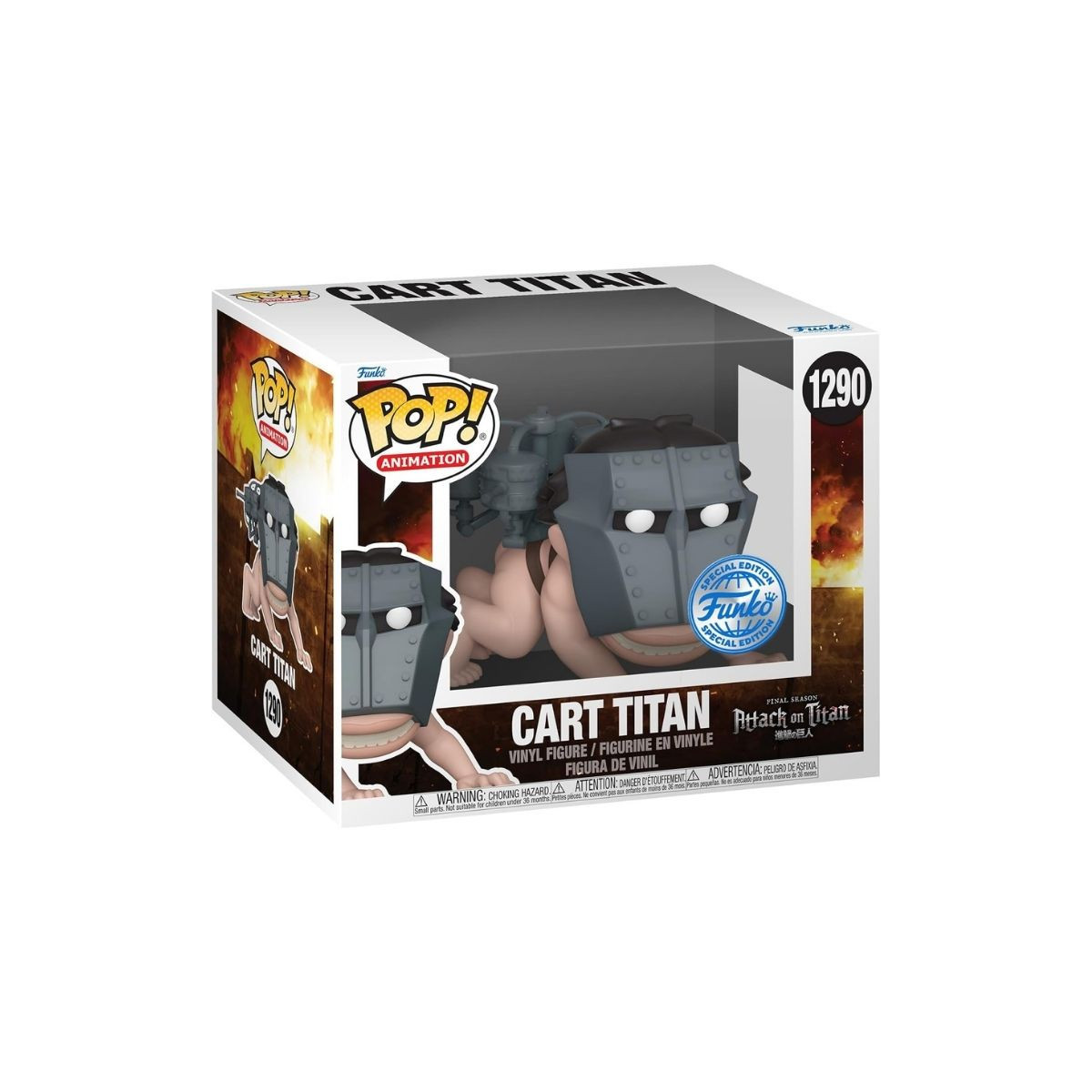 FUNKO POP (69198) - SUPER - ATTACK ON TITAN - CART TITAN