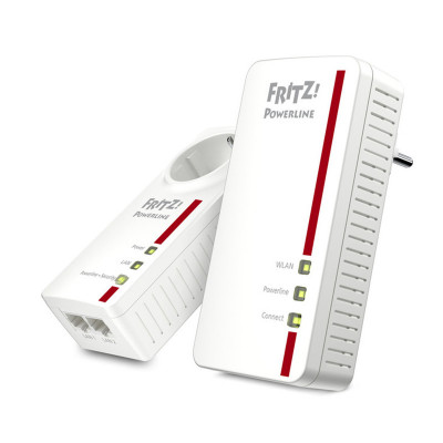 (20002819) FRITZ POWERLINE 1260E SET - KIT 2 PZ - LAN - WIFI - MIMO - 1.200 MBIT/S