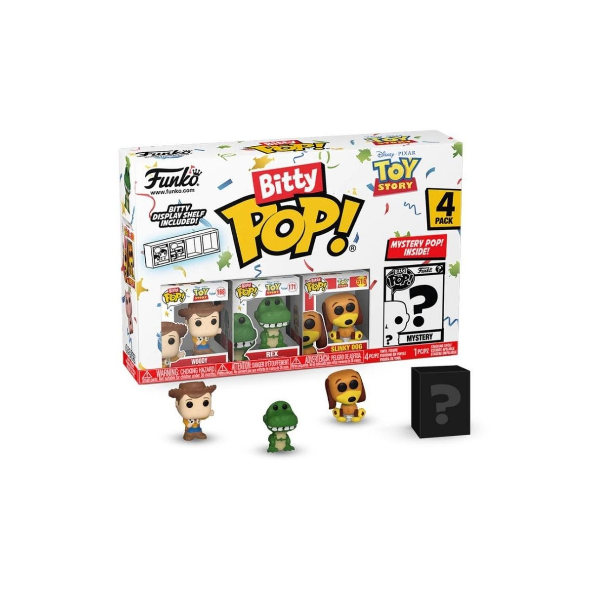 FUNKO POP (73042) - BITTY POP - TOY STORY- WOODY 4PK