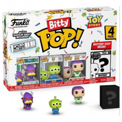 FUNKO POP (73043) - BITTY POP - TOY STORY- ZURG 4PK