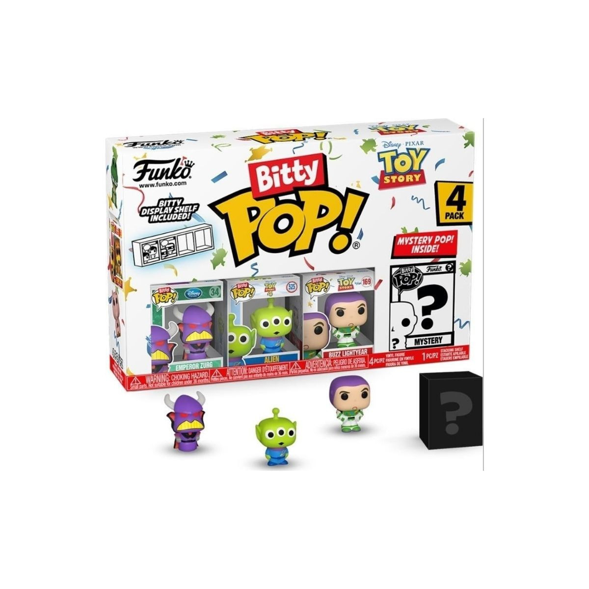 FUNKO POP (73043) - BITTY POP - TOY STORY- ZURG 4PK