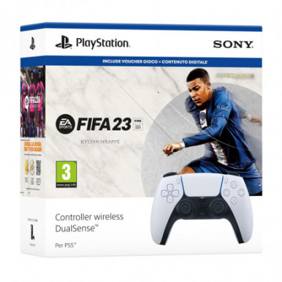 PS5 CONTROLLER WIRELESS DUALSENSE WHITE + FIFA 23 + FUT VCH