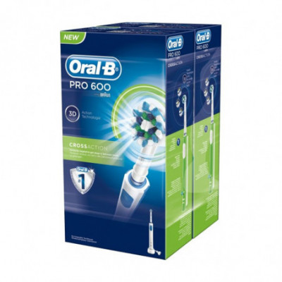 SPAZZOLINO ELETTRICO ORAL-B PRO 600 CONFEZIONE DOPPIA