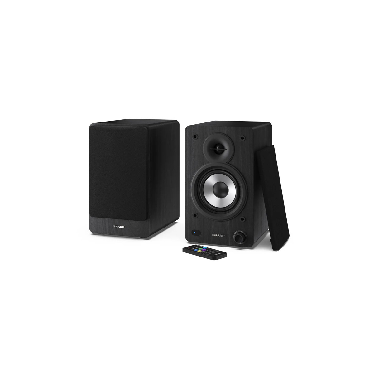 SHARP CP-SS30(BK) - ALTOPARLANTI ATTIVI DA DESKTOP - 60W RMS - CHASSIS LEGNO - BLUETOOTH 5.0 - USB - BLACK