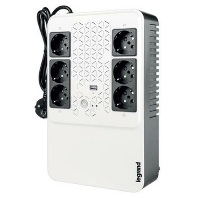 LEGRAND KEOR MULTIPLUG 600VA (310081) - UPS LINE INTERACTIVE - 6 PRESE SHUKO - AUTONOMIA 15 MINUTI