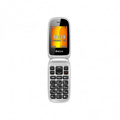 T.CELLULARE CLAMSHELL SENIOR 2.4 DUALSIM NGM FACILE LOOP GRAY/SILVER ITALIA