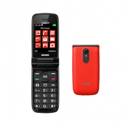 BRONDI MAGNUM 4 (ROSSO) - TELEFONO CELLULARE SENIOR