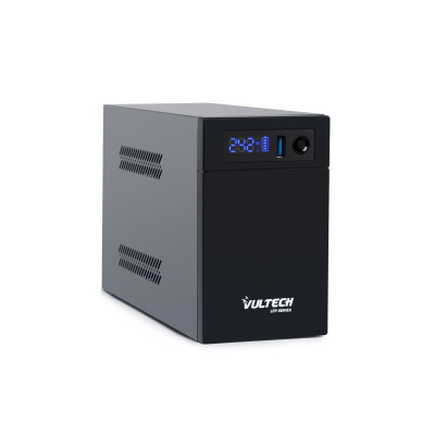 VULTECH UPS750VA-LFP - GRUPPO DI CONTINUITÀ LINE INTERACTIVE CON SCHERMO LED E BATTERIA LITIO FERRO FOSFATO - 2 PRESE - 1 USB