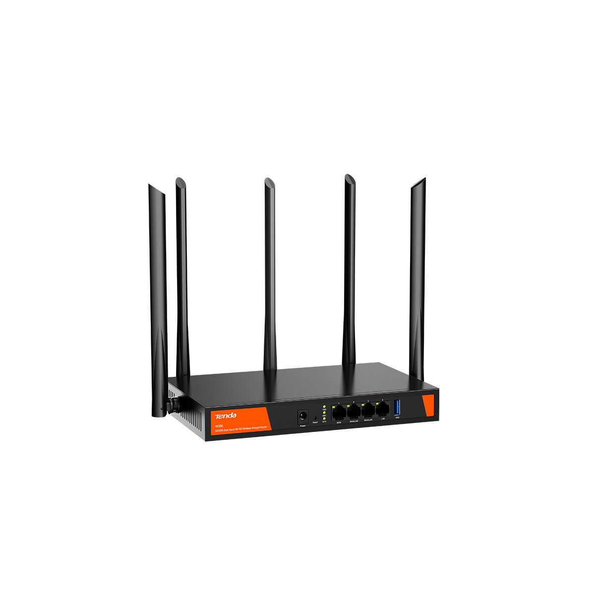 TENDA W30E - ROUTER DUAL BAND WI-FI 6 - CHASSIS IN METALLO - GESTIONE SIMULTANEA 200 CLIENT