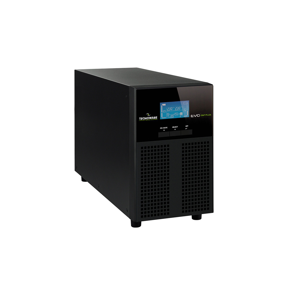 TECNOWARE EVO DSP PLUS 2400 PF 09 (FGCEDP2402IEC) - UPS TOWER ON LINE - 2160W - PRESE IEC - AUTONOMIA 10 MINUTI