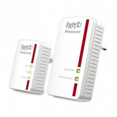 (20002684) FRITZ POWERLINE 540E SET - KIT 2 PZ - LAN - WIFI - 500 MBIT/S