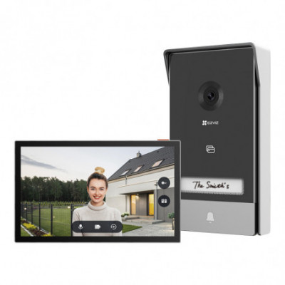 EZVIZ HP7 - VIDEOCITOFONO - 2K - SCHERMO TOUCH 7 - CONTROLLO REMOTO - RILEVAMENTO MOVIMENTO - AUDIO BIDIREZIONALE - SBLOCCO RFID