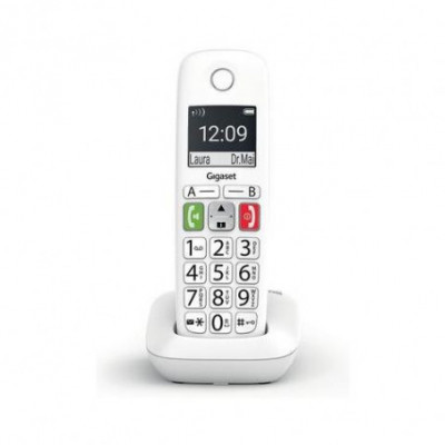 GIGASET E290 (BIANCO) - TELEFONO CORDLESS SENIOR - VIVAVOCE - TASTI GRANDI