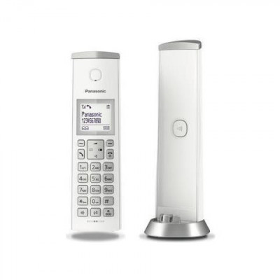 PANASONIC KX-TGK210 (BIANCO) - TELEFONO CORDLESS - VIVAVOCE - LCD MONOCROMATICO - SLIM DESIGN