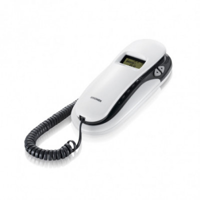 BRONDI KENOBY CID (BIANCO/GRIGIO) - TELEFONO CORDED - LCD