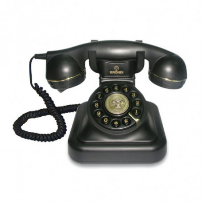 BRONDI VINTAGE 20 (NERO) - TELEFONO CORDED - DESIGN RETRO''