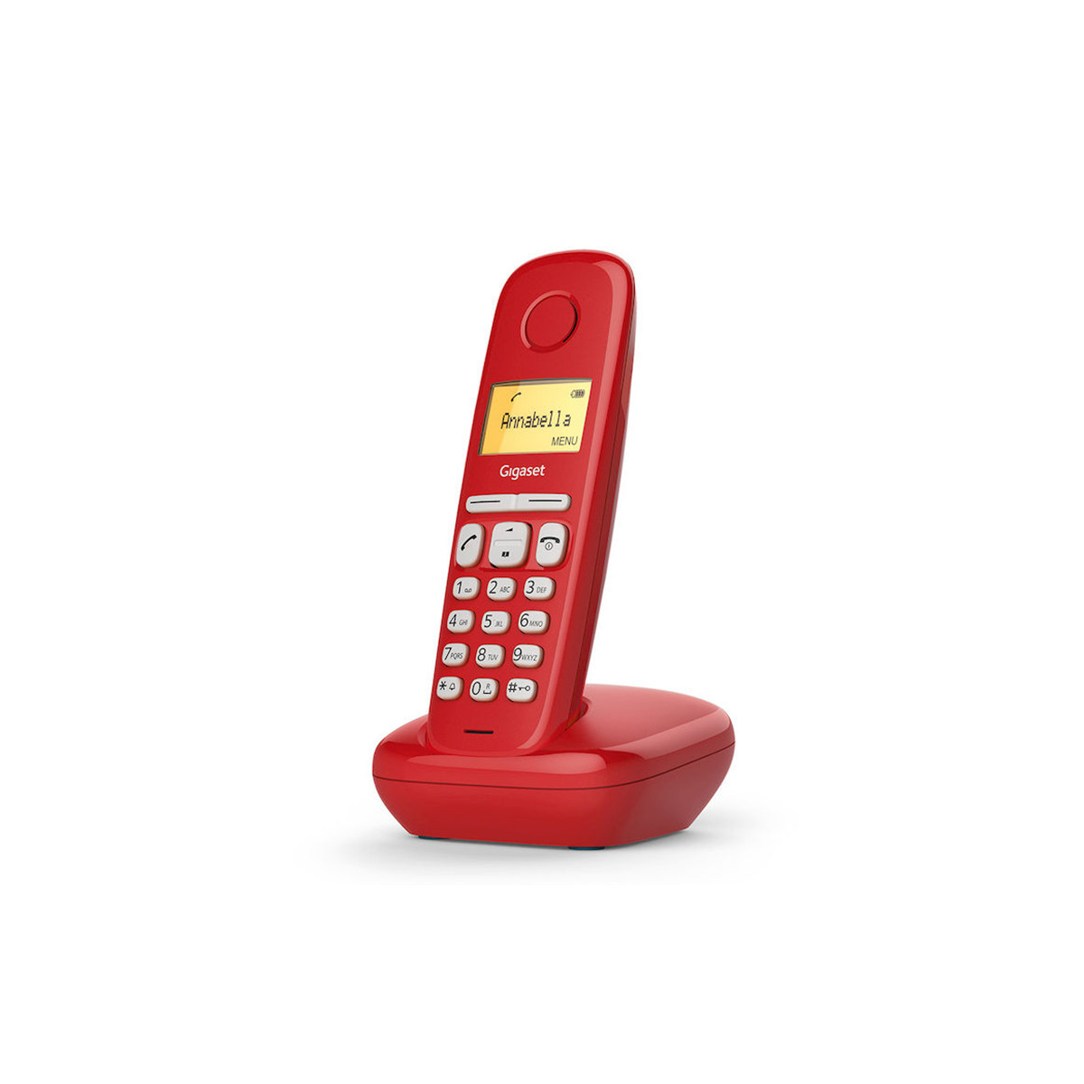 GIGASET A170 (ROSSO) - TELEFONO CORDLESS - FUNZIONE SVEGLIA