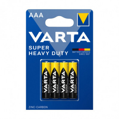 VARTA R03 BLISTER 4 BATTERIE AAA ZINCO-CARBONE