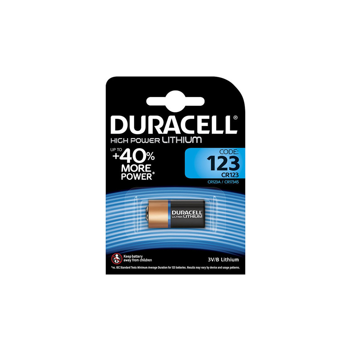 DURACELL CR123 BLISTER 1 BATTERIA