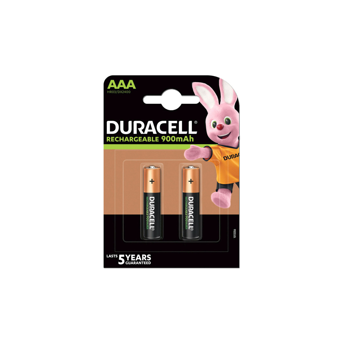 DURACELL HR03BL2 BLISTER 2 BATTERIE AAA RICARICABILI 900mAh