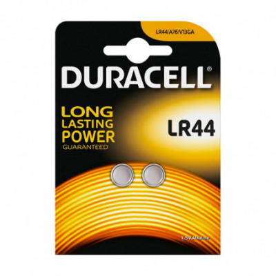 DURACELL LR44 BLISTER 2 BATTERIE