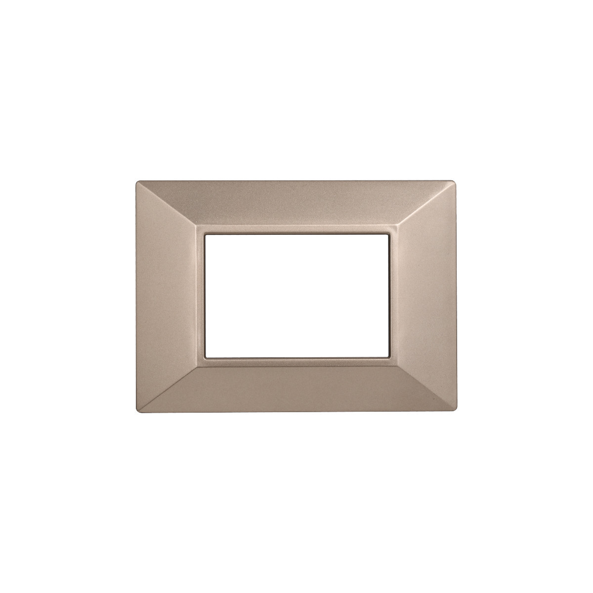 ETTROIT PLACCA PIRAMIDE 3 MODULI - SERIE MOON - BRONZO (AN90310) Compatibile ABB Axolute