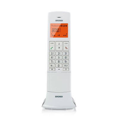 BRONDI LEMURE (BIANCO) - TELEFONO CORDLESS - VIVAVOCE - ECO DECT - DECT GAP