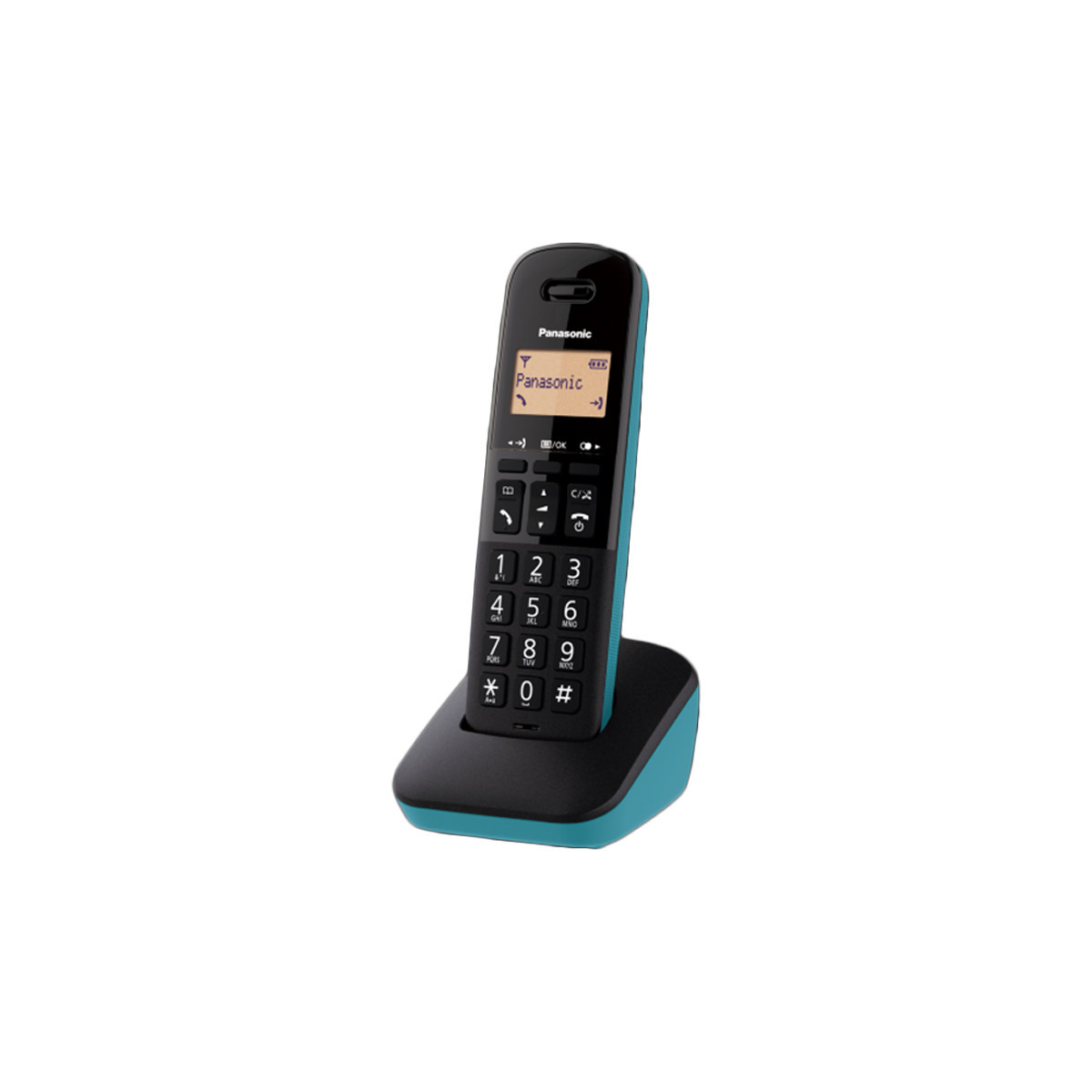 PANASONIC KX-TGB610JT (NERO/AZZURRO) - TELEFONO CORDLESS - IMPUGNATURA ANTISCIVOLO - AUTONOMIA IN CHIAMATA 18H