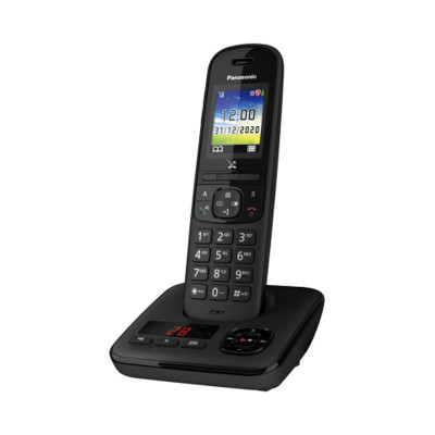 PANASONIC KX-TGH710 (NERO) - TELEFONO CORDLESS - SEGRETERIA - DISPLAY A COLORI - VIVAVOCE - RESISTENMTE AGLI URTI