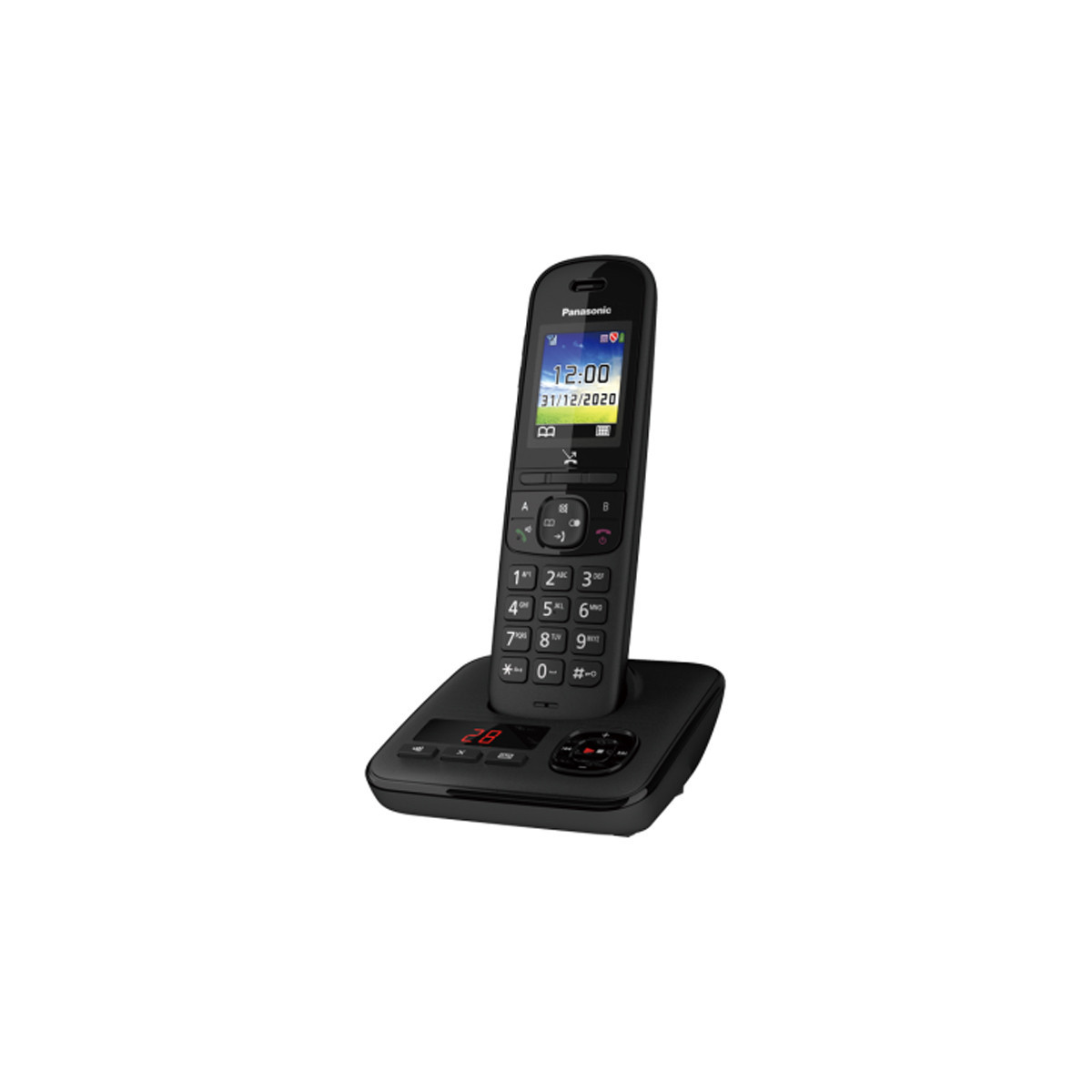 PANASONIC KX-TGH710 (NERO) - TELEFONO CORDLESS - SEGRETERIA - DISPLAY A COLORI - VIVAVOCE - RESISTENMTE AGLI URTI