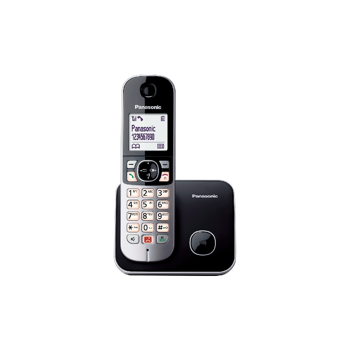 PANASONIC KX-TG6851 (NERO) - TELEFONO CORDLESS - VIVAVOCE - BLOCCO CHIAMATE INDESIDERATE