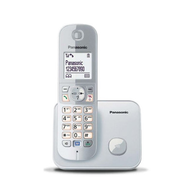 PANASONIC KX-TG6851 (ARGENTO) - TELEFONO CORDLESS - VIVAVOCE - BLOCCO CHIAMATE INDESIDERATE