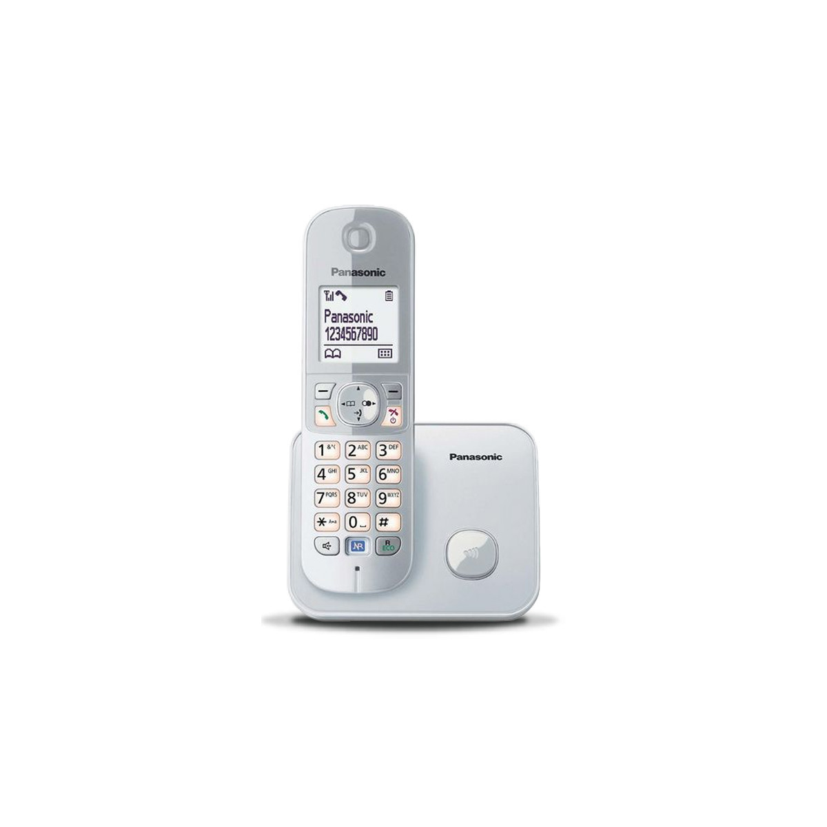 PANASONIC KX-TG6851 (ARGENTO) - TELEFONO CORDLESS - VIVAVOCE - BLOCCO CHIAMATE INDESIDERATE