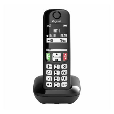 GIGASET E270 (NERO) - TELEFONO CORDLESS SENIOR - VIVAVOCE - TASTI GRANDI