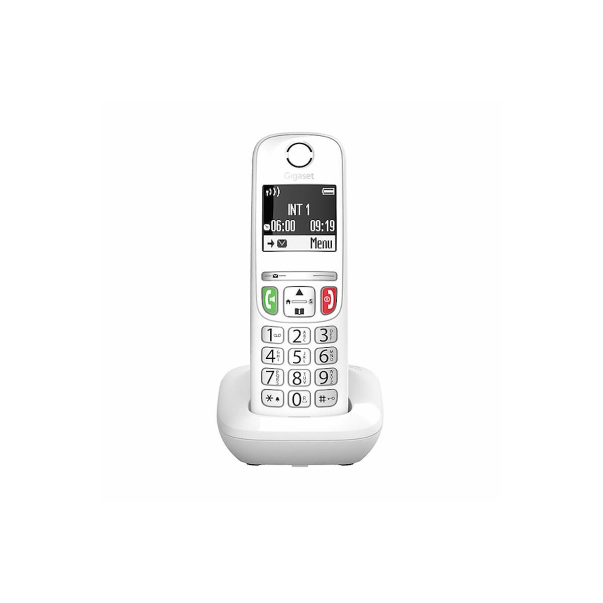 GIGASET E270 (BIANCO) - TELEFONO CORDLESS SENIOR - VIVAVOCE - TASTI GRANDI