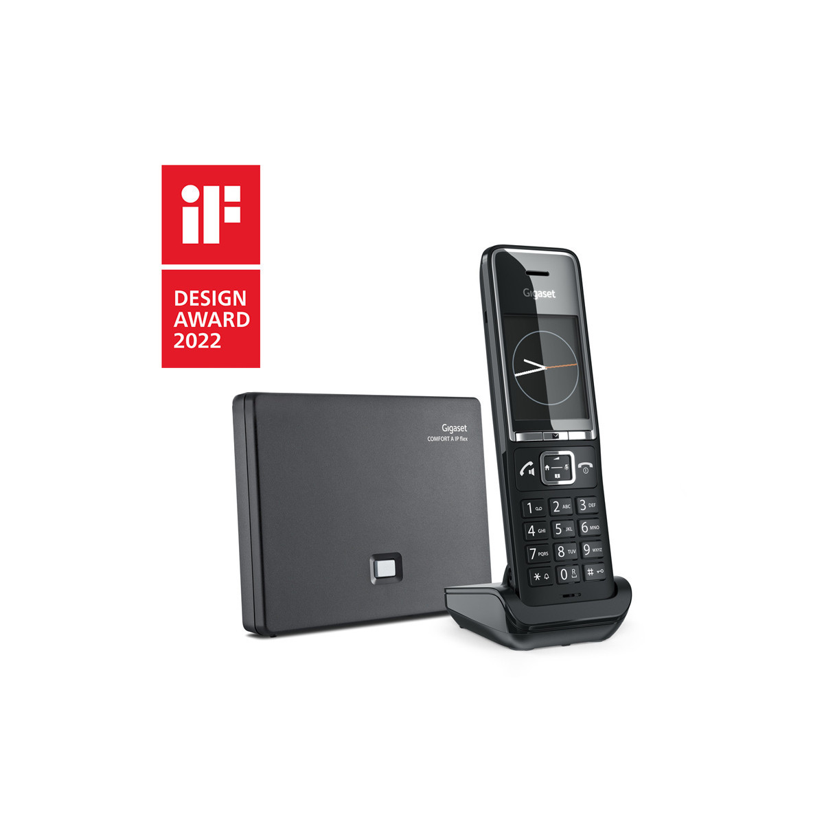 GIGASET COMFORT 550A IP (NERO) - TELEFONO CORDLESS - VOIP - VIVAVOCE - SEGRETERIA