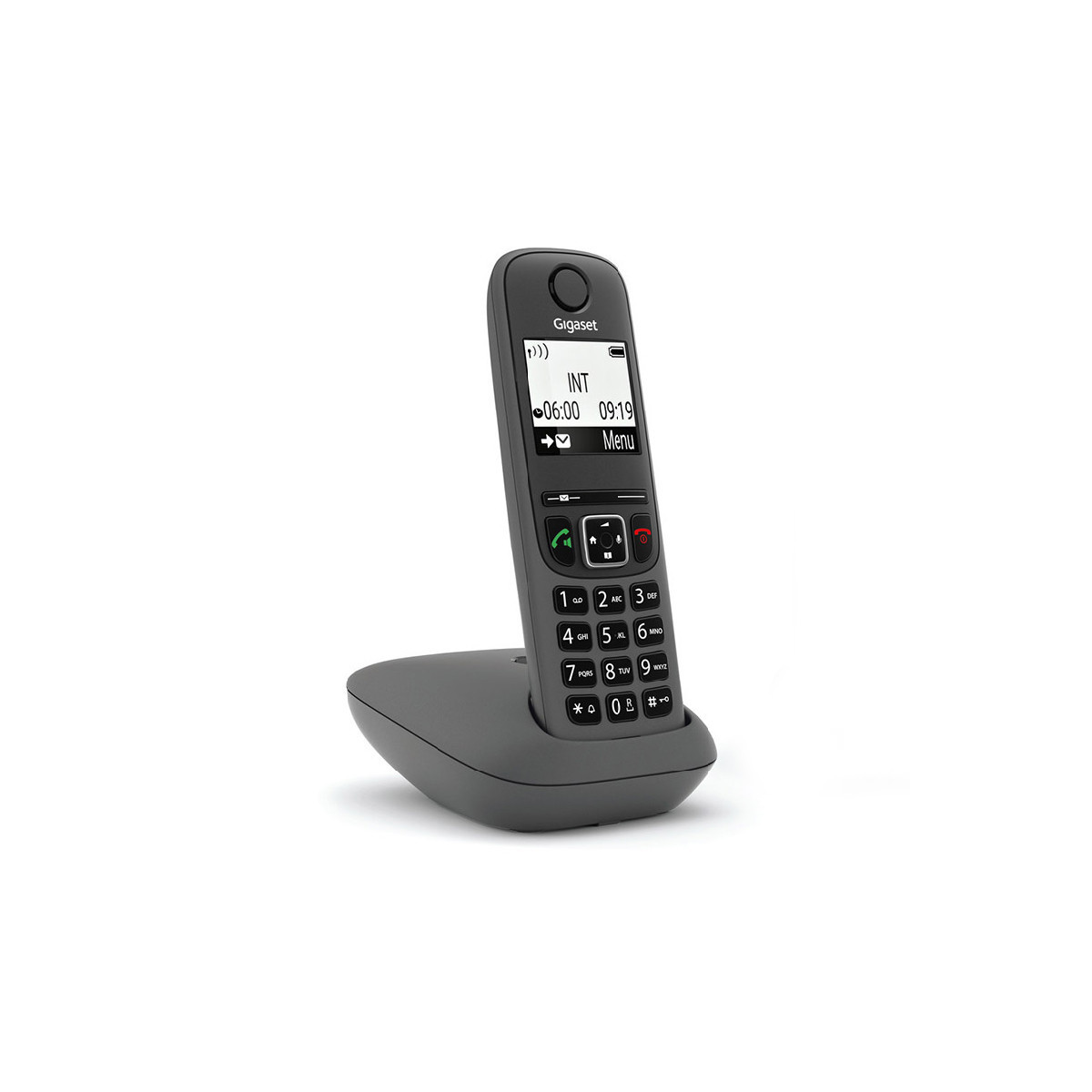 GIGASET AS490 (NERO) - TELEFONO CORDLESS - VIVAVOCE