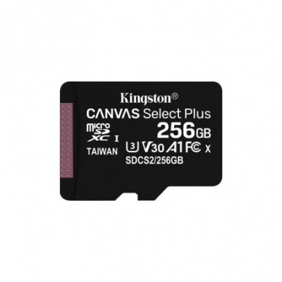 KINGSTON CANVAS SELECT PLUS 256GB (SDCS2/256GB) - MICRO SD 256GB + ADATTATORE SD