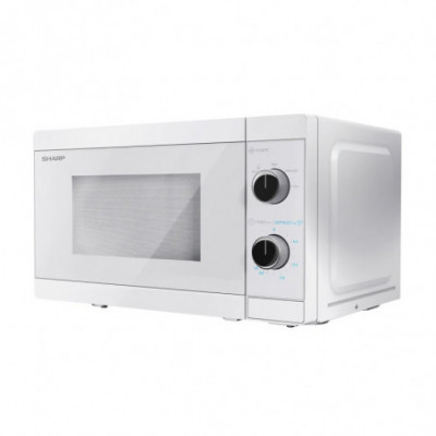 SHARP YC-MS01E-C - FORNO A MICROONDE 20L - 800W - CONTROLLO ANALOGICO - 5 LIVELLI DI POTENZA - BIANCO TOTALE