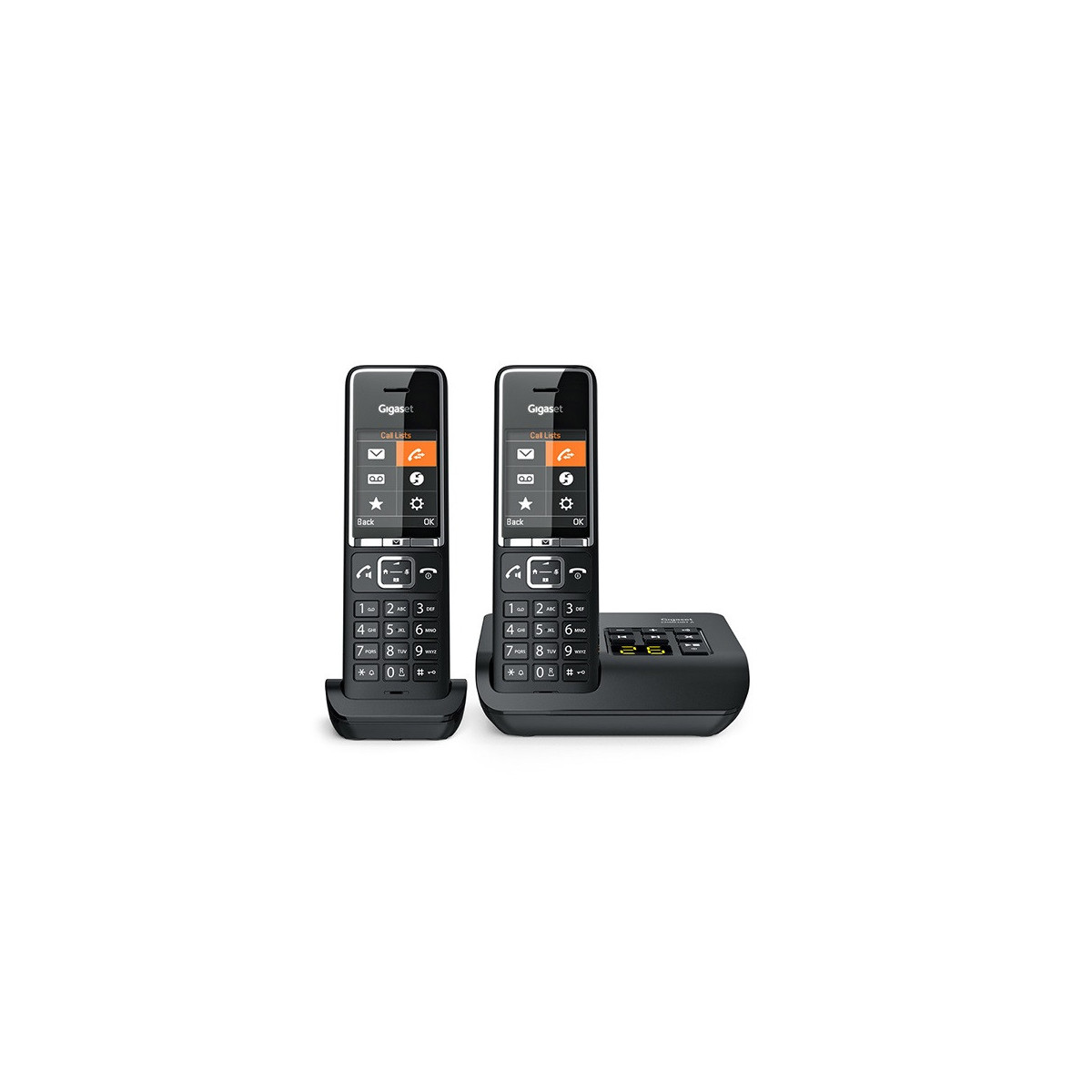 GIGASET COMFORT 550A DUO (NERO) - TELEFONO CORDLESS DOPPIO - SEGRETERIA - VIVAVOCE - PRESA CUFFIE