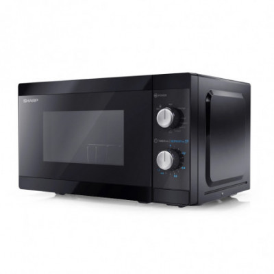 SHARP YC-MG01E-B - FORNO A MICROONDE 20L - 800W - CONTROLLO ANALOGICO - GRILL - 5 LIVELLI DI POTENZA - BLACK