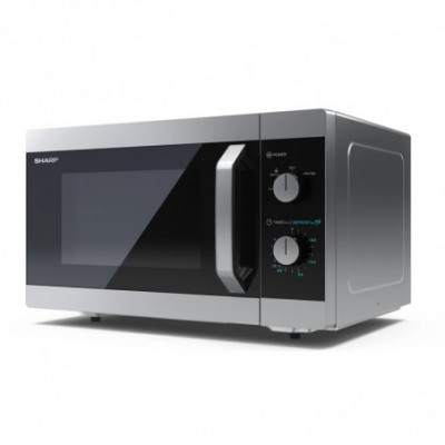 SHARP YC-MS31E-S - FORNO A MICROONDE 23L - 900W - CONTROLLO DIGITALE - 11 LIVELLI DI POTENZA - SILVER