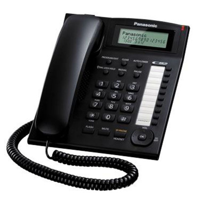 PANASONIC KX-TS880 (NERO) - TELEFONO CORDED - DISPLAY - VIVAVOCE - ID CHIAMANTE