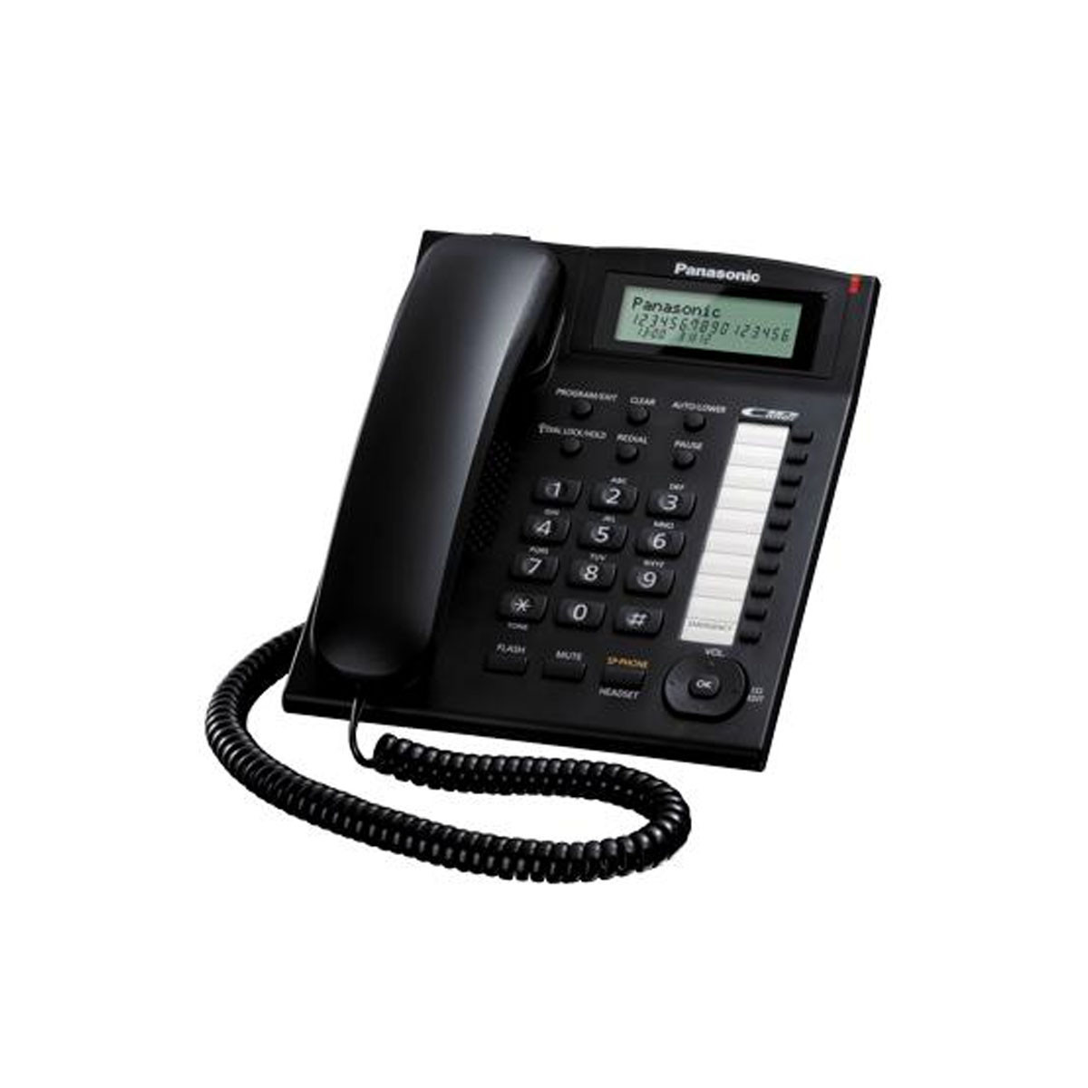 PANASONIC KX-TS880 (NERO) - TELEFONO CORDED - DISPLAY - VIVAVOCE - ID CHIAMANTE