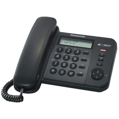 PANASONIC KX-TS560EX1 (NERO) - TELEFONO CORDED - DISPLAY - ID CHIAMANTE