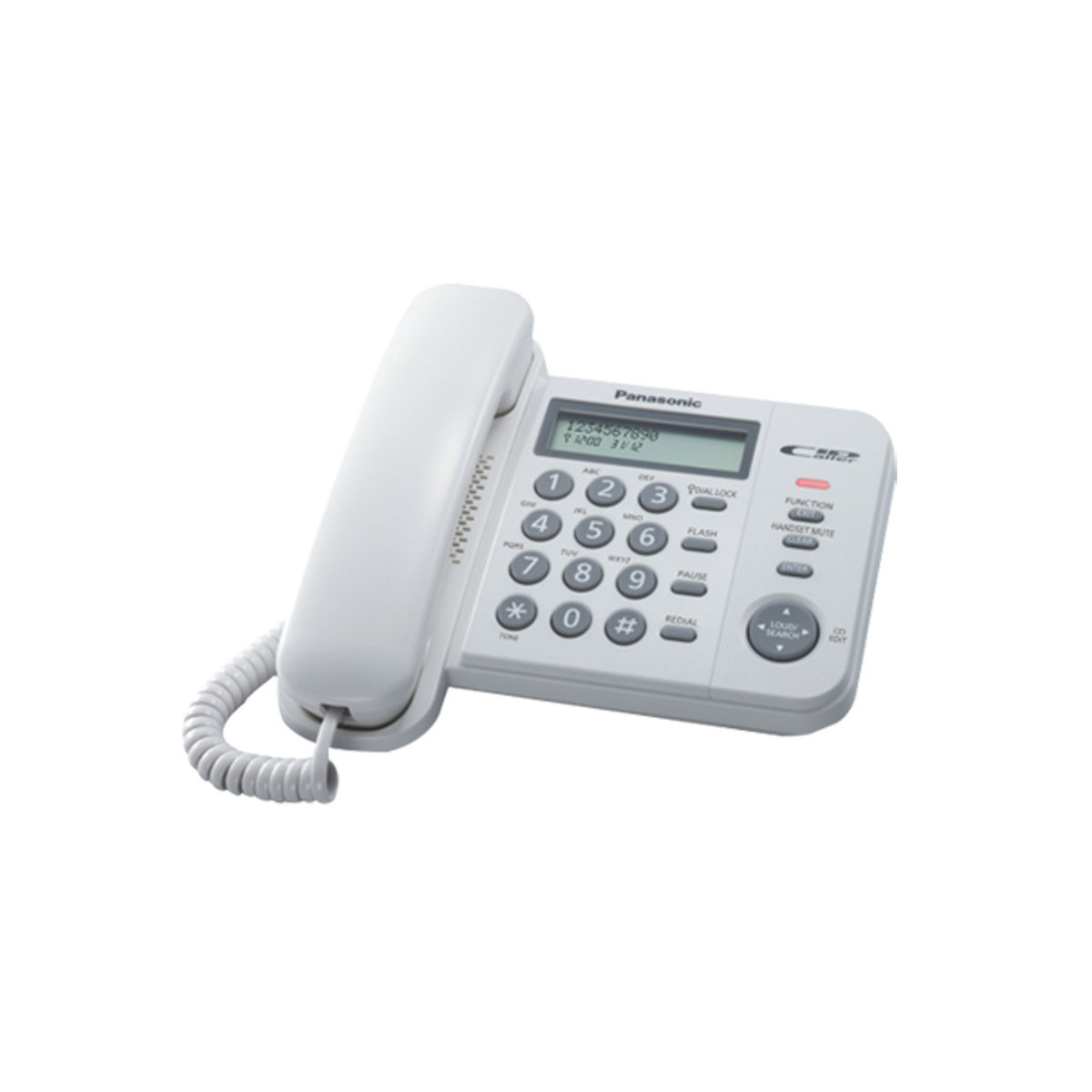 PANASONIC KX-TS560EX1 (BIANCO) - TELEFONO CORDED - DISPLAY - ID CHIAMANTE