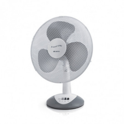 ARIETE FRESHAIR (0844) - VENTILATORE DA TAVOLO BIANCO/GRIGIO - DIAMETRO 40 CM - 3 PALE - 3 VELOCITA'' - OSCILLANTE  - 45W