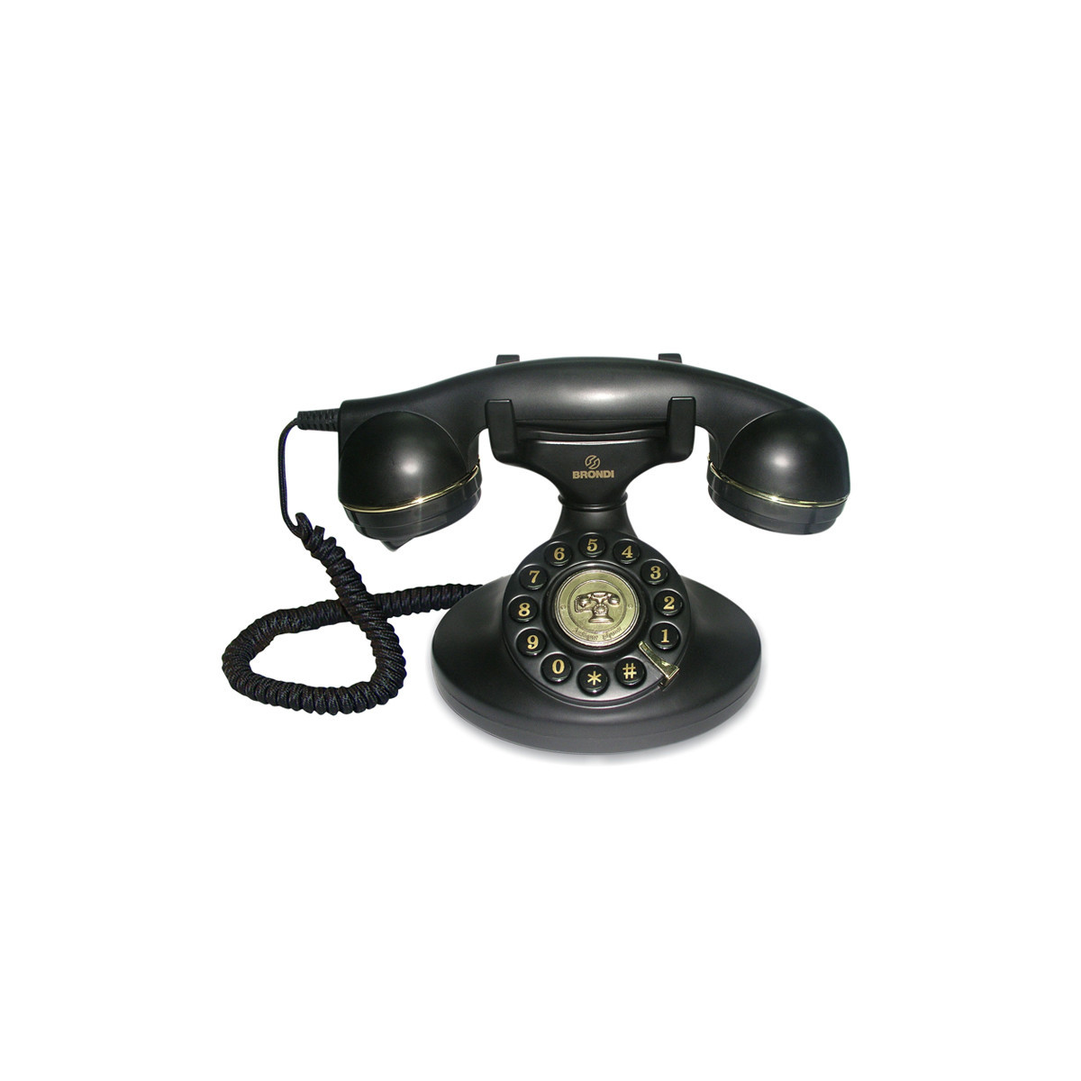 BRONDI VINTAGE 10 (NERO) - TELEFONO CORDED - DESIGN RETRO''